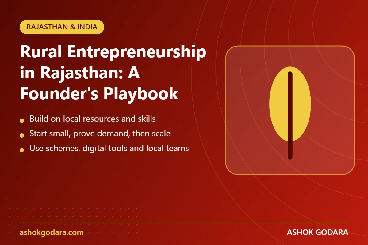 Rural Entrepreneurship in Rajasthan: A Founder's Playbook - key points