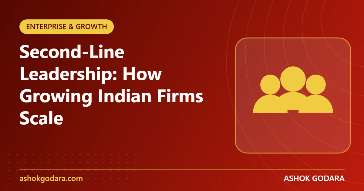 Second-Line Leadership: How Growing Indian Firms Scale